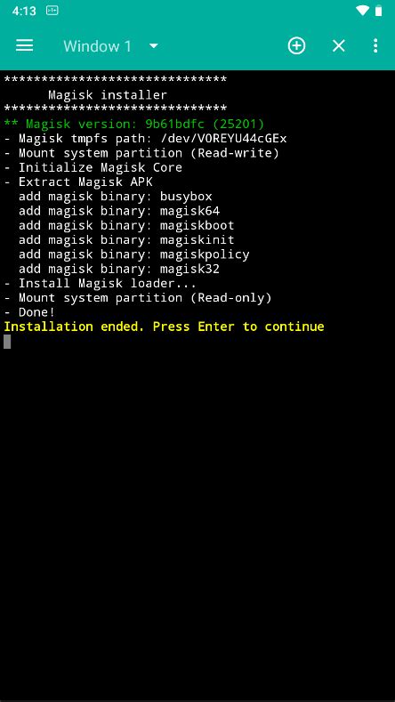 magisk terminal emulator.